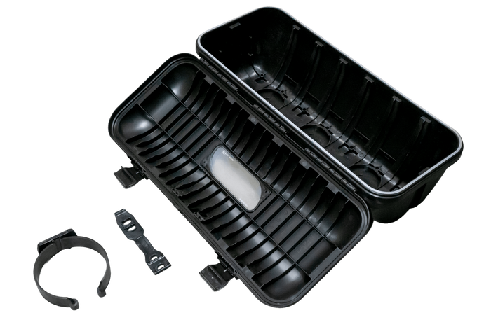 Krabice na hasicí přístroj OUTLET 9/12 kg DAKEN 82511 STRIKE 707x322x239mm černá