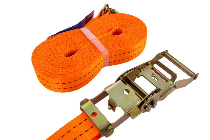 UNITRAILER 10m/35mm/2t oranžový upevňovací popruh s napínačem
