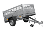 Jednonápravový přívěs 200x125 UNITRAILER GARDEN 201 KIPP s pletivovými bočnicemi