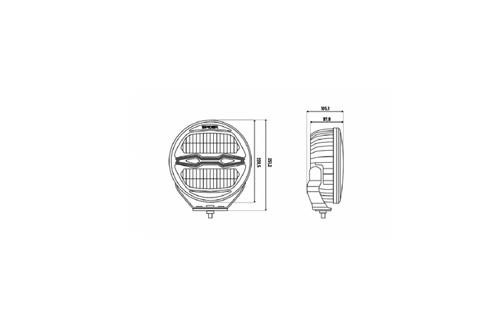 LED pracovní reflektorová svítilna KAMAR X-SPIDER NINJA L3442 78xLED 100W