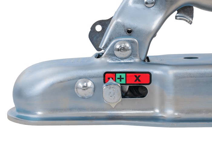 Kulové tažné zařízení KNOTT KQ14-C pro přívěs o hmotnosti 1400 kg se čtvercovou ojí o průměru 70 mm