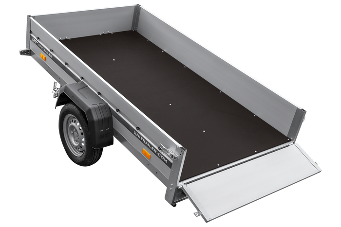 Přívěs s hliníkovými bočnicemi 230x125 Unitrailer Garden 230 KIPP ALU