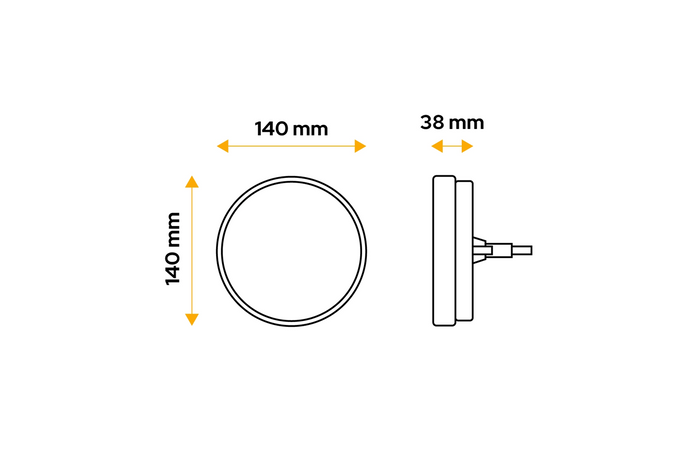 TT TECHNOLOGY TT.12520L+TT.12520P LED zadní světla 4 funkce levé+pravé
