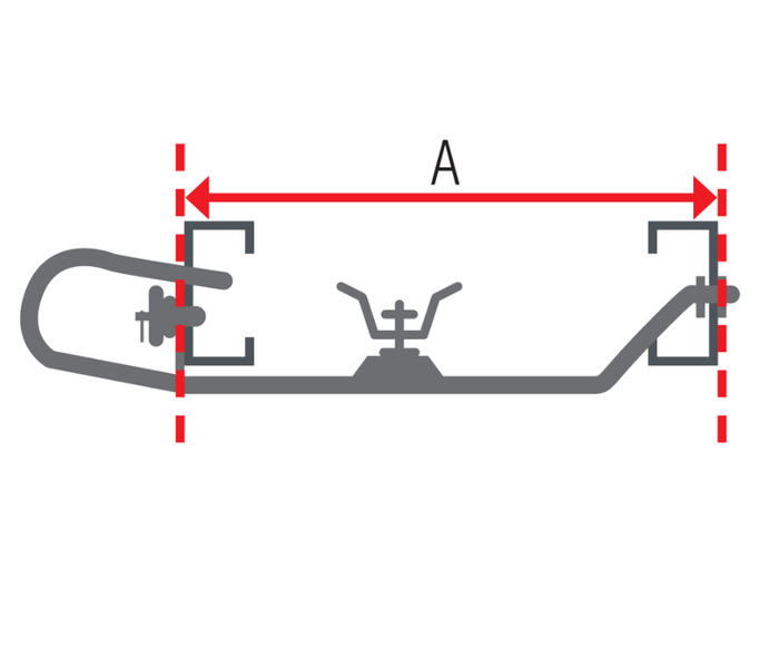 Držák rezervního kola AL-KO pro karavan 1050-1250 mm