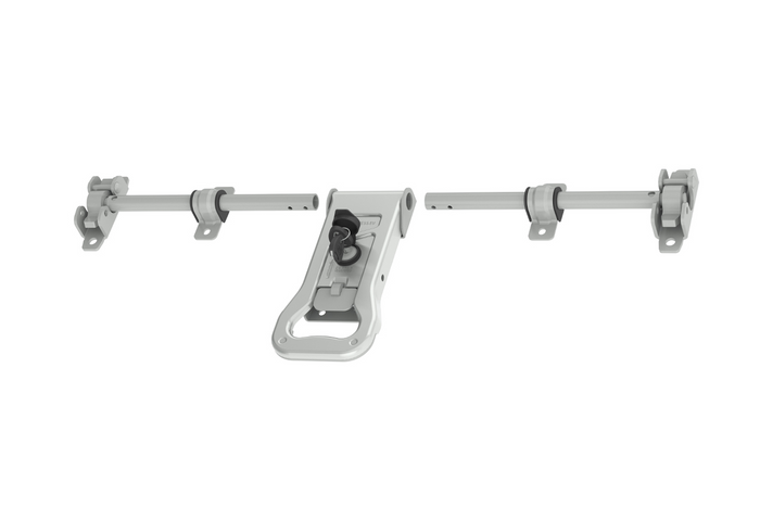 Zamykací závora pro kontejnerový přívěs STEELPRESS ZD-03 V.2, zámek dveří 2000 mm