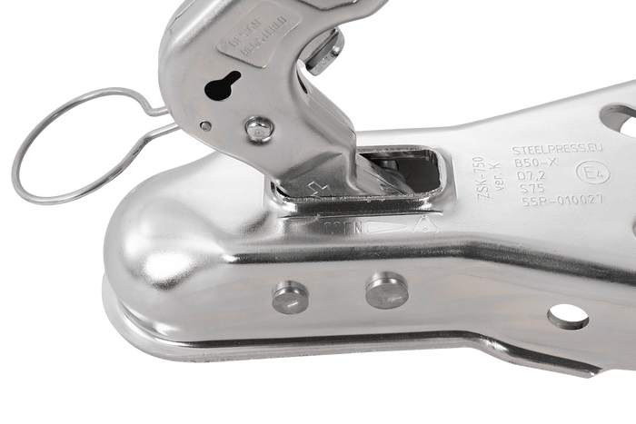 Kulové tažné zařízení STEELPRESS ZSK-0750K pro přívěs o hmotnosti 750 kg s ojí ve tvaru V