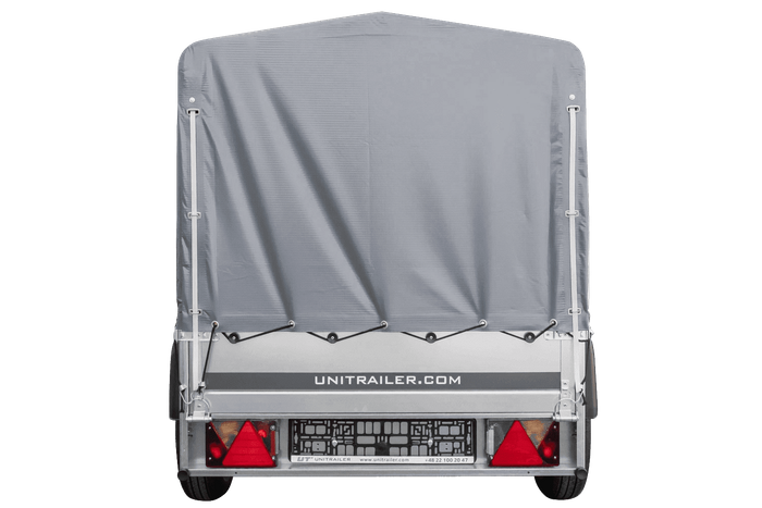 Přívěs pro auto 200x106 UNITRAILER GARDEN 200 KIPP s rámem H-800 a šedou plachtou