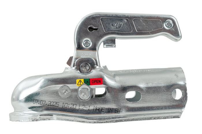 Kulové tažné zařízení STEELPRESS BC-3000.1D-00-00+Z2 pro přívěs o hmotnosti 3000 kg s trubkovou ojí 35-50 mm