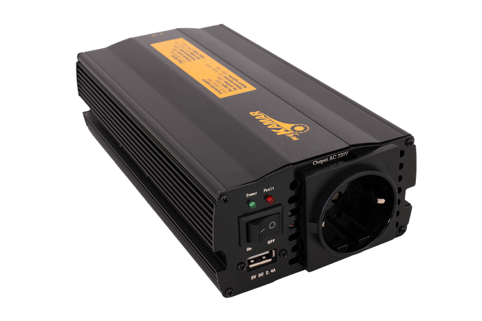 Měnič napětí 12V/230V (600/1200W) KAMAR E1924