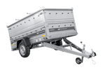 Jednonápravový přívěs na pružinách 230x125 UNITRAILER FORCE 230/R KIPP s bočnicemi BIS a hliníkovou plachtou