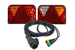 Zadní světla DOBPLAST DPT35 LED + kabelový svazek MANTES 4m 13PIN