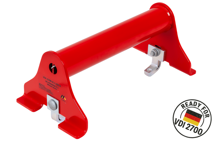 Zámek kol PRAMAR Radstopper VDI 2700 červený pro odtahovku - nastavitelný, univerzální