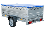Přívěs Garden Trailer 230 KIPP s BIS bočnicemi a modrou plachtou