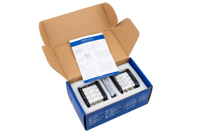 Sada dvou LED pracovních svítilen, reflektor TT TECHNOLOGY TT.13209 12xLED 2200lm