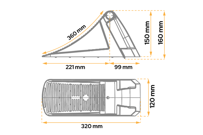 Zakládací klín AL-KO H: 160 mm UK36