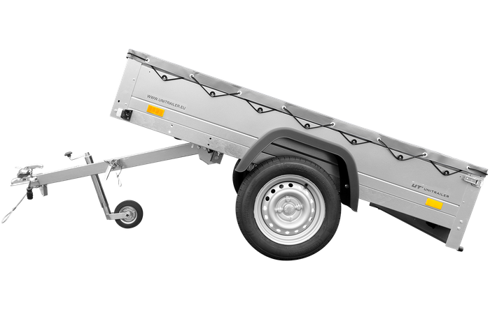 Přívěs za auto 200x125 UNITRAILER GARDEN 201 KIPP s rámem H-0 a šedým krytem