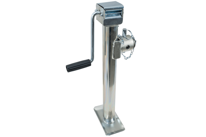 Podpěra kliky UNITRAILER TJ5002 pro plošinový přívěs o hmotnosti 1300 kg