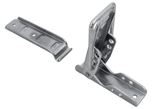 Boční tažné zařízení s přezkou WINTERHOFF BV 10-2 + kompletní boční uzávěr přívěsu BVG 10-A