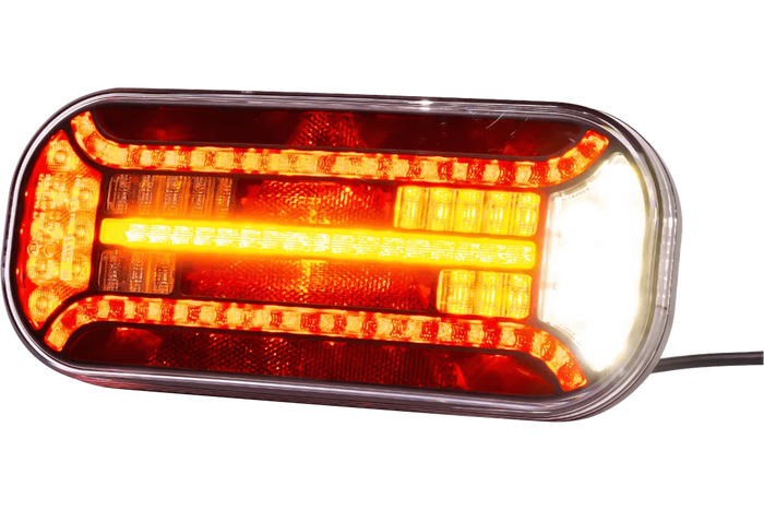 Zadní svítilna FRISTOM FT-610 LED, 6 funkcí, levá