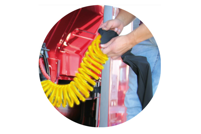 Kryt spirálového kabelu LAMPA Truck-Tights 97173 flexibilní návlek černý 220 cm průměr 11 cm