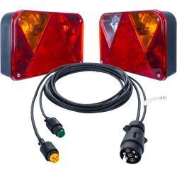 Zadní světla DOBPLAST DPT35 + kabelový svazek MANTES 4m 7PIN