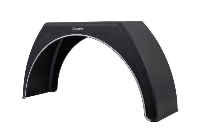 Blatník pro přívěs 15-17,5" DOMAR DK3112, plochý podběh kola 950/280 mm s bílým lemováním