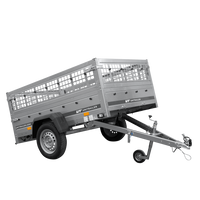 Jednonápravový přívěs 200x125 UNITRAILER GARDEN 201 KIPP s pletivovými bočnicemi