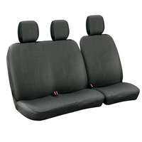 Sada potahů na autosedačky LAMPA Dots-1 černošedá, pro autobusy a dodávky