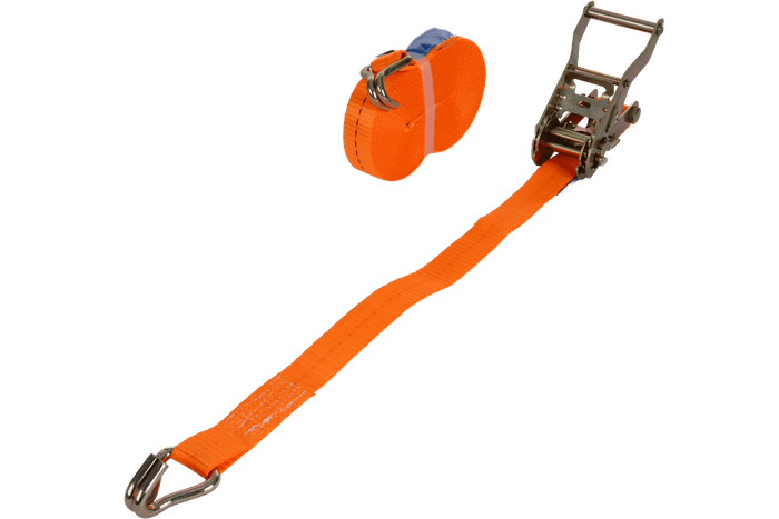 UNITRAILER 10m/25mm/1t oranžový přepravní pás s napínákem