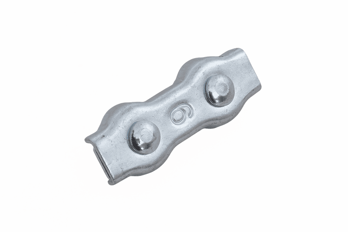 Dvojitá sedlová lanová svorka DROMET ZLS.6 pro lana o průměru 6 mm