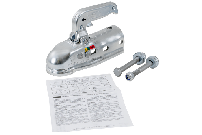 Kulové tažné zařízení STEELPRESS BC-3000.1D-00-00+Z3 pro přívěs o hmotnosti 3000 kg s trubkovou ojí 35-50 mm