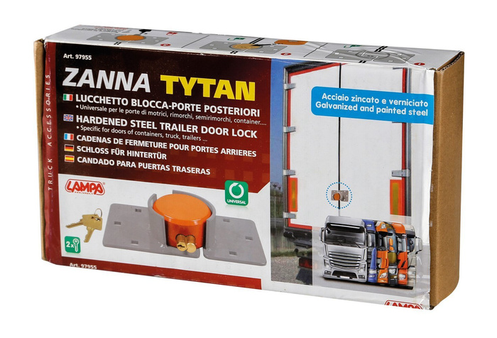 Zámek pro přívěs a návěs ZANNA TYTAN 2 klíče