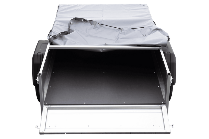 Přívěs Garden Trailer 200 Kipp s rámem H-0 a šedou plachtou