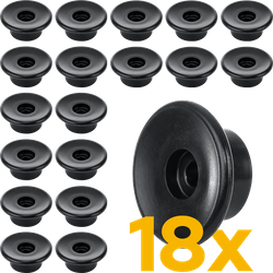 Boční válečky TULPLAST pro upevnění plachet, sítí a plachet, sada 18 kusů