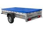 Jednonápravový přívěs 264x125 UNITRAILER GARDEN 264 KIPP s rámem H-0 a modrou plachtou