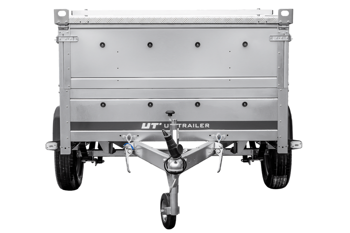 Lehký přívěs na pružinách 200x125 UNITRAILER GARDEN 201/R KIPP s bočnicemi BIS a hliníkovou plachtou