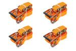 Sada čtyř oranžových přepravních pásů UNITRAILER 8m/50mm/5t s napínákem