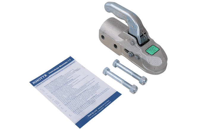 Kulové tažné zařízení KNOTT K35-C pro přívěs 3500 kg s ojí o průměru 60 mm, litinové 