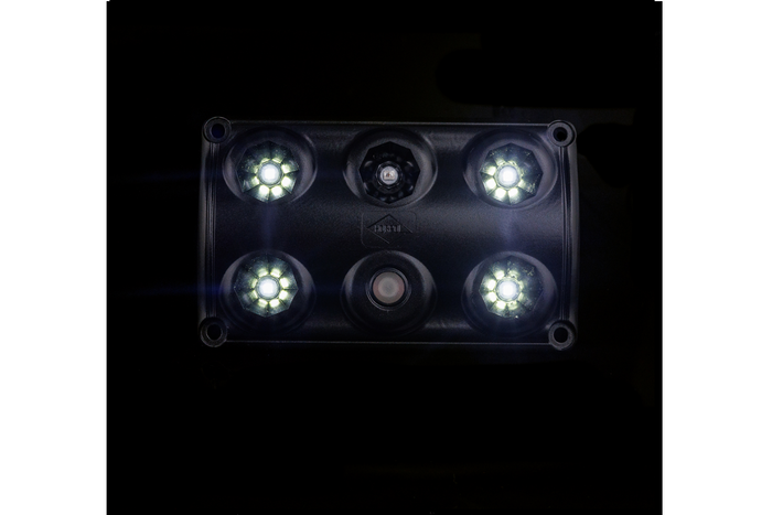 HORPOL LWD2157/CZ LED 900lm černá interiérová lampa s vypínačem a červenou diodou