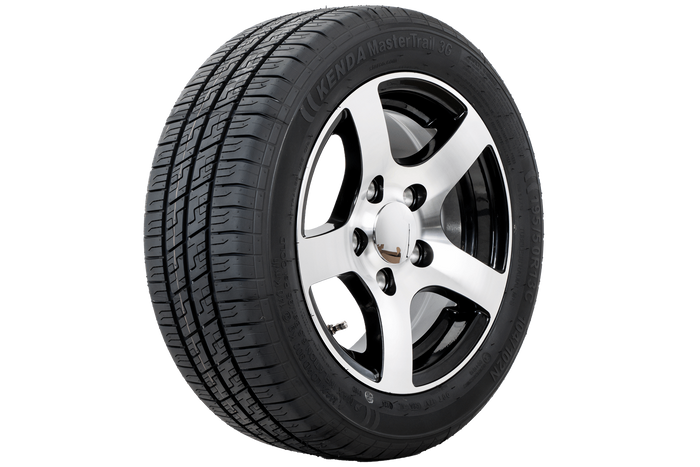 Zesílené kolo přívěsu TYRE KENDA 195/50 R13C 104/102N ALU RÁFEK STARCO leštěný 6Jx13"H2 5x112 ET:30