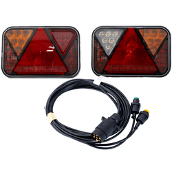 Zadní světla FRISTOM FT-270 LED + kabelový svazek MANTES 4m 7PIN
