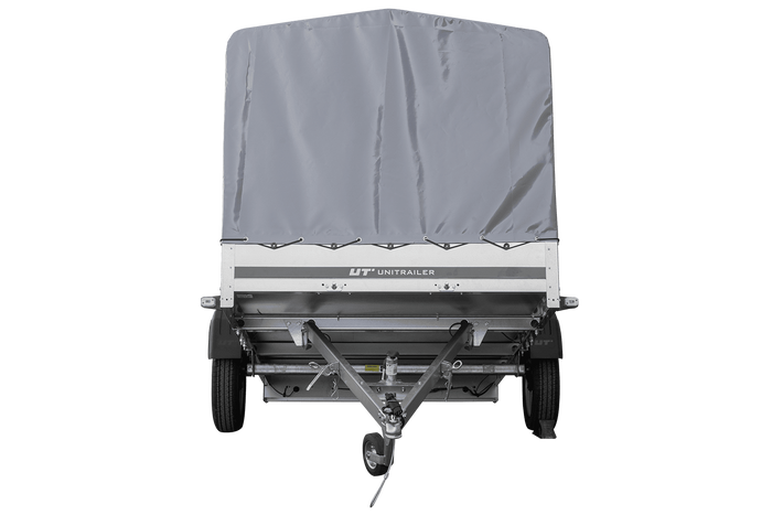 Přívěs Garden Trailer 265 KIPP s rámem H-1100 a šedou plachtou