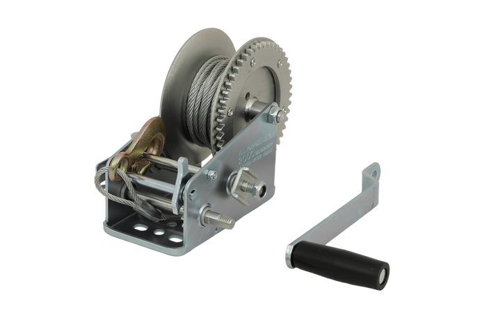 Ruční naviják KNOTT 6X0017.008 pro přívěs 900 kg s ocelovým lanem