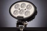 LED pracovní reflektorová svítilna TT TECHNOLOGY BLACK TT.13359F 6xLED 4800lm oválná
