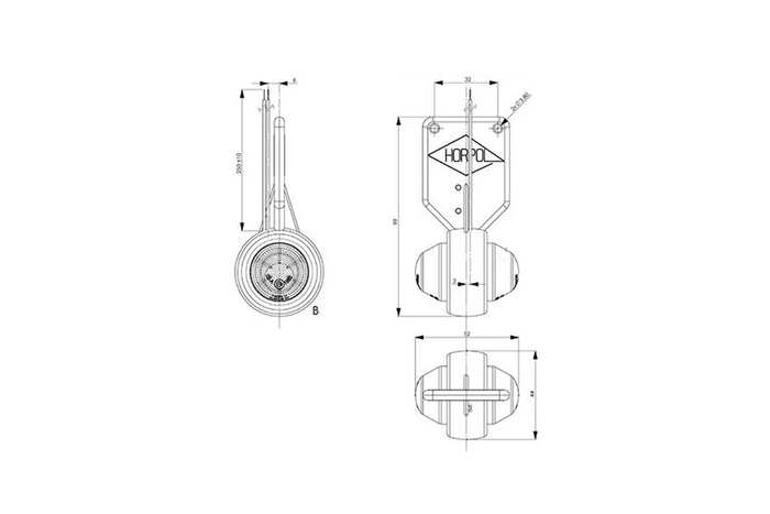 HORPOL LD 368/L+LD 368/P LED obrysová světla 2 funkce levá+pravá