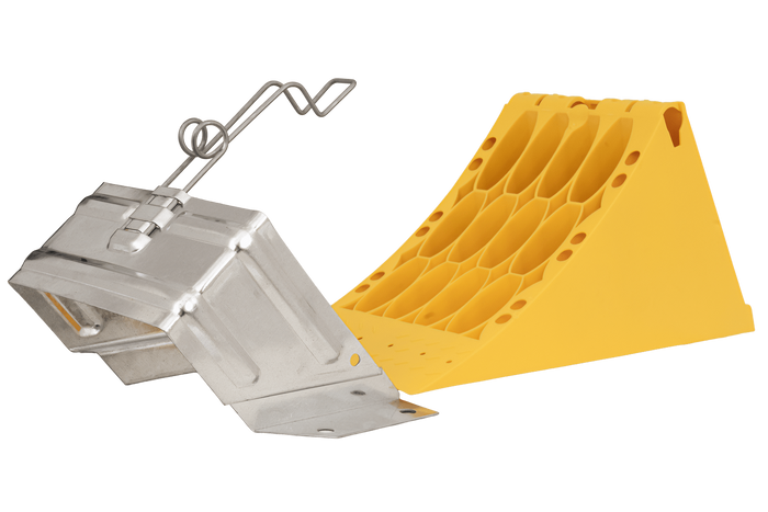 Klín pod kola E53 s montážním držákem LOKHEN výška: 225 mm