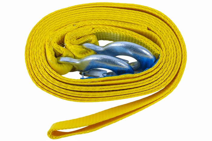 Tažné lano s háky Tažný popruh UNITRAILER 5m/50mm/6t žlutý