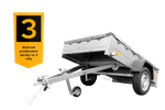 Lehký přívěs 200x125 UNITRAILER GARDEN 201 KIPP s šedou plachtou