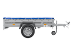 Přívěs za auto 200x125 UNITRAILER GARDEN 201 KIPP s rámem H-0 a modrým krytem