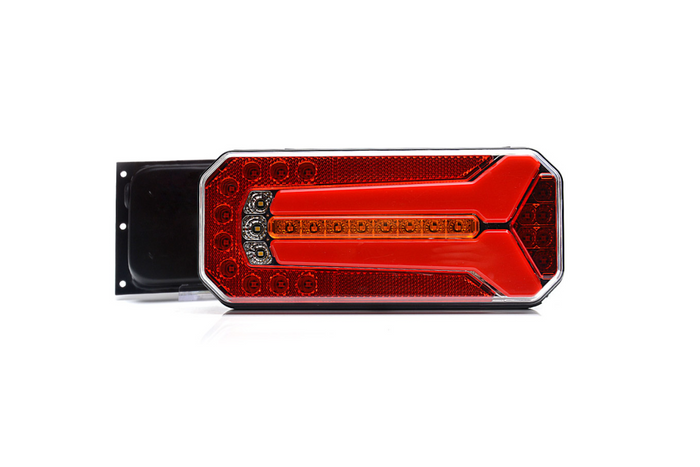 Zadní LED světlo WAŚ W150DD, univerzální, 6 funkcí